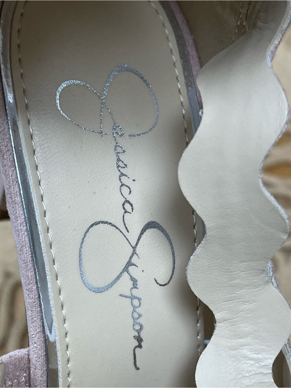 Jessica Simpson Blush Wavy-Strap High Heel Sandals - Picture 6 of 7